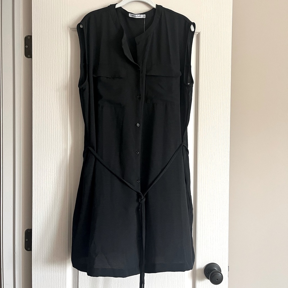 Culture Code Sleeveless Button-Down Dress
